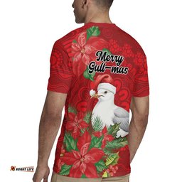 Australian Silver Gull Rugby Jersey Aboriginal Inspired Christmas LT9