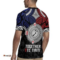 Aotearoa and Samoa Mo Te Tiriti Rugby Jersey Tangata Moana Stand with Tangata Whenua LT9