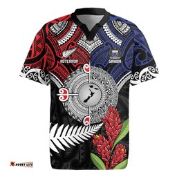 Aotearoa and Samoa Mo Te Tiriti Rugby Jersey Tangata Moana Stand with Tangata Whenua LT9