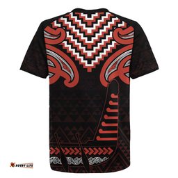 Maori Waitangi Rugby Jersey Kotahitanga Poutama Mix Whakairo LT7