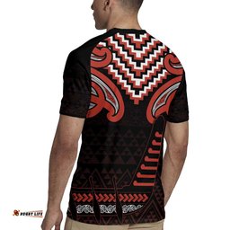 Maori Waitangi Rugby Jersey Kotahitanga Poutama Mix Whakairo LT7