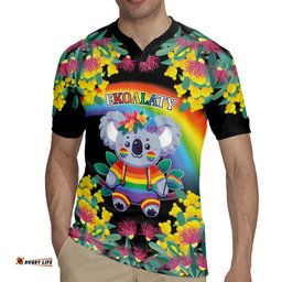 LGBTQ Koala Gay Rugby Jersey Aussie Koala Bear Ekoalaty LT9