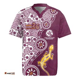 Manly Warringah Sea Eagles NAIDOC Week 2026 Rugby Jersey Aboriginal Lizard Dot Painting - 50 Years of Deadly TS04
