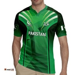 Pakistan Cricket Custom Rugby Jersey The Green Shirts with Sporty Pattern LT9