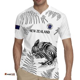 Custom New Zealand Kiwi Football Rugby Jersey Aotearoa Silver Fern LT14