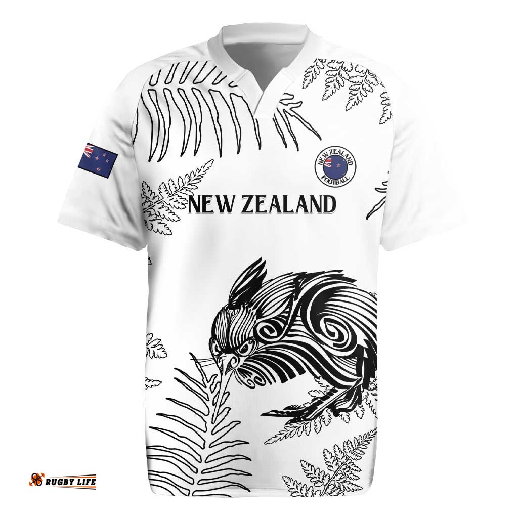 Custom New Zealand Kiwi Football Rugby Jersey Aotearoa Silver Fern LT14
