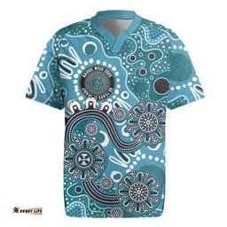 Personalised NAIDOC Week 50 Years Deadly Always Rugby Jersey Teal Aboriginal Artwork Dot Painting LT9