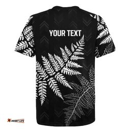 New Zealand Lawn Bowls Personalized Rugby Jersey Wrap-Around Silver Fern LT7