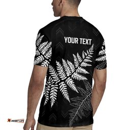 New Zealand Lawn Bowls Personalized Rugby Jersey Wrap-Around Silver Fern LT7