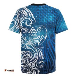 Matariki Galaxy Rugby Jersey Maori Taniko Pattern LT9