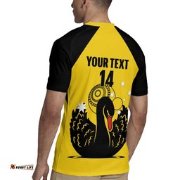 Custom Western Australia Bowls Rugby Jersey Go Champions WA Black Swan LT14