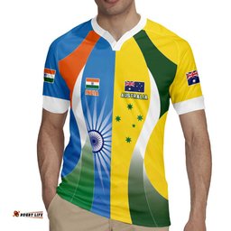 Custom India Vs Australia Cricket Rugby Jersey Final Matchup LT05