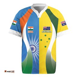 Custom India Vs Australia Cricket Rugby Jersey Final Matchup LT05