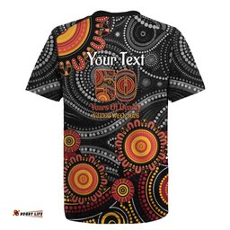 NAIDOC Week 50 Years Deadly Personalised Rugby Jersey Aboriginal Art LT14