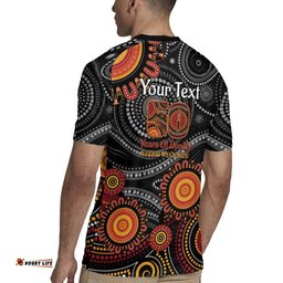 NAIDOC Week 50 Years Deadly Personalised Rugby Jersey Aboriginal Art LT14