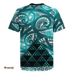 Matariki New Zealand Rugby Jersey NZ Niho Taniwha Maori New Year Cyan Galaxy LT14