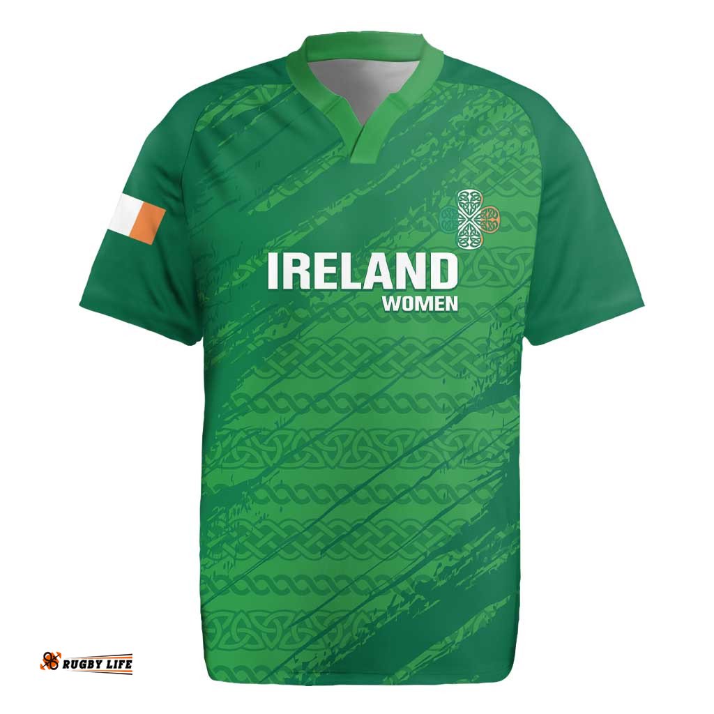 Custom Ireland Cricket Rugby Jersey Irish Celtic Knot - National Color LT14