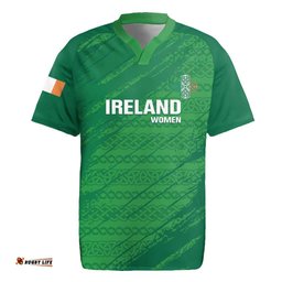 Custom Ireland Cricket Rugby Jersey Irish Celtic Knot - National Color LT14