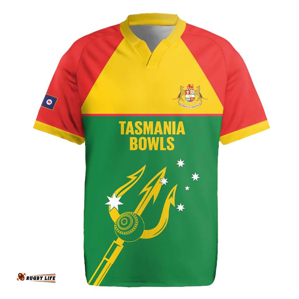 Custom Tasmania Bowls Australia Rugby Jersey Go Tasmanian Tridents LT14