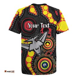 Essendon Bombers NAIDOC Week 2026 Personalised Rugby Jersey 50 Years of Deadly Aboriginal Art LT14