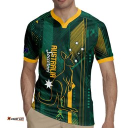Australia Socceroos 2026 Custom Rugby Jersey Go Aussie Kangaroo National Color LT14