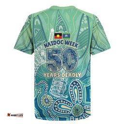 NAIDOC Week - 50 Years Deadly Torres Strait Rugby Jersey Pastel Waves LT7