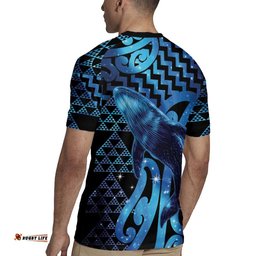 Humpback Whale Matariki New Zealand Rugby Jersey NZ Maori Paikea Poutama Luxury Blue LT14