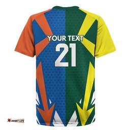 India vs Australia Custom Rugby Jersey Blue vs Gold Cricket Heritage LT9