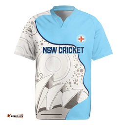 Custom New South Wales Cricket Rugby Jersey Go NSW - Aboriginal Art LT14