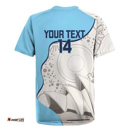 Custom New South Wales Cricket Rugby Jersey Go NSW - Aboriginal Art LT14