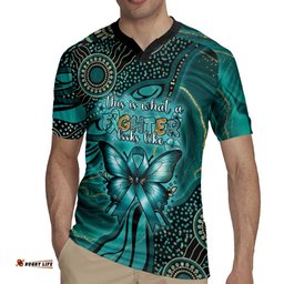 Personalised Ovarian Cancer Awareness Rugby Jersey This Is What A Fighter Looks Like DT05