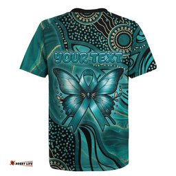 Personalised Ovarian Cancer Awareness Rugby Jersey This Is What A Fighter Looks Like DT05