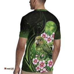 New Zealand Aotearoa Kakapo Rugby Jersey Maori Pattern With Manuka Galaxy Style LT05