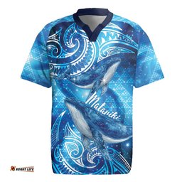 New Zealand Humpback Whale Matariki Rugby Jersey Maori New Year Taniko Niho Taniwha LT14