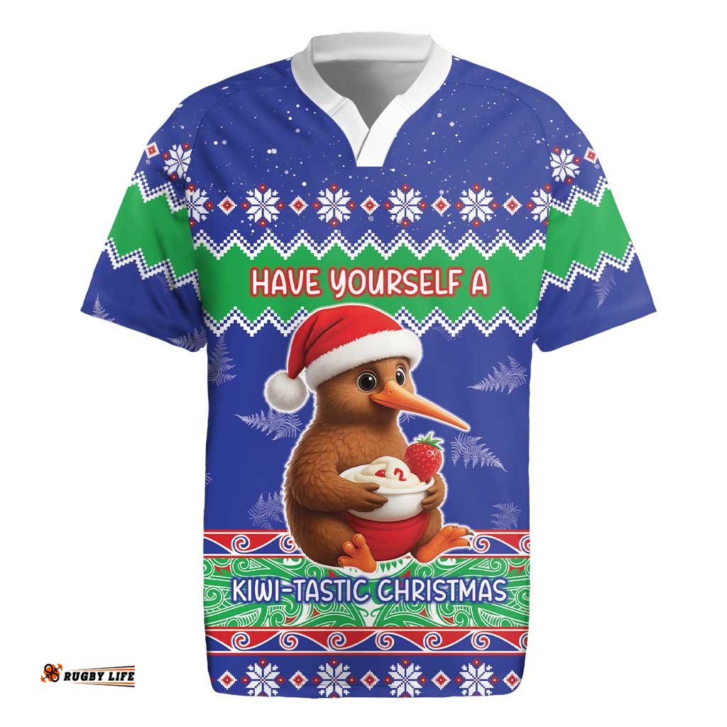 New Zealand Christmas Rugby Jersey Have Yourself A Kiwi-tastic Christmas LT05