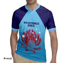 Custom New South Wales Bowls Australia Rugby Jersey Go Champions NSW Waratah LT14