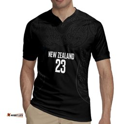 New Zealand Basketball Ta Moko Tribal Custom Rugby Jersey LT03