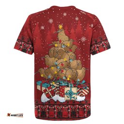 Funny Kiwi Bird Xmas Tree Rugby Jersey New Zealand Tribal Christmas Spirit LT9