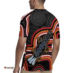 Indigenous Platypus Australia Rugby Jersey Australian Aboriginal Art Proud LT14