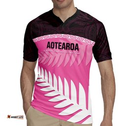 Custom New Zealand Aotearoa Cricket Rugby Jersey Go White Silver Fern LT14
