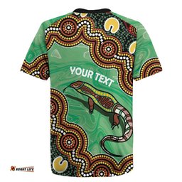 Personalised Australia Goanna NAIDOC Week 2026 Rugby Jersey 50 Years of Deadly Aboriginal Art LT14