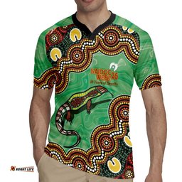 Personalised Australia Goanna NAIDOC Week 2026 Rugby Jersey 50 Years of Deadly Aboriginal Art LT14