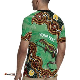 Personalised Australia Goanna NAIDOC Week 2026 Rugby Jersey 50 Years of Deadly Aboriginal Art LT14