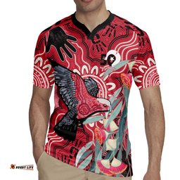 Personalised Australia Galah NAIDOC Week 2026 Rugby Jersey 50 Years of Deadly Aboriginal Art LT14