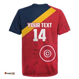 Custom South Australia Cricket Rugby Jersey Go Champions - Aboriginal Art LT14