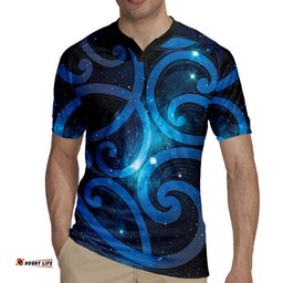 New Zealand Maori Matariki Rugby Jersey Galaxy Kowhaiwhai LT7