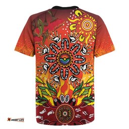 NAIDOC Week 2026 Rugby Jersey 50 Years of Deadly Aboriginal Dot Art LT9