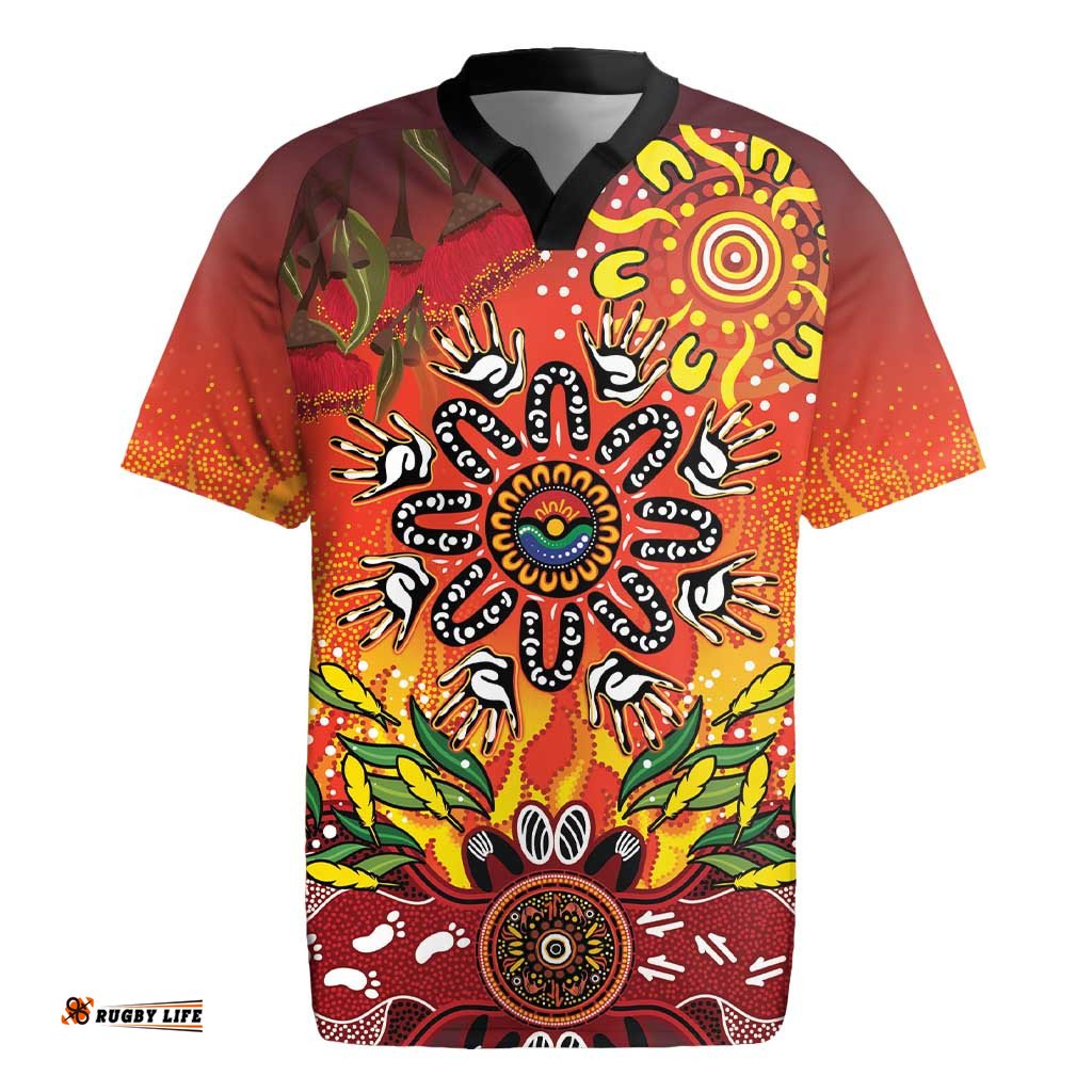 NAIDOC Week 2026 Rugby Jersey 50 Years of Deadly Aboriginal Dot Art LT9