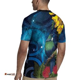 Tui Bird New Zealand Starry Sky Rugby Jersey Maori Koru LT7