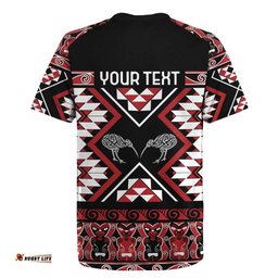Personalised Taniko Motifs Aotearoa Rugby Jersey Waitangi Kowhaiwhai Kiwi LT7